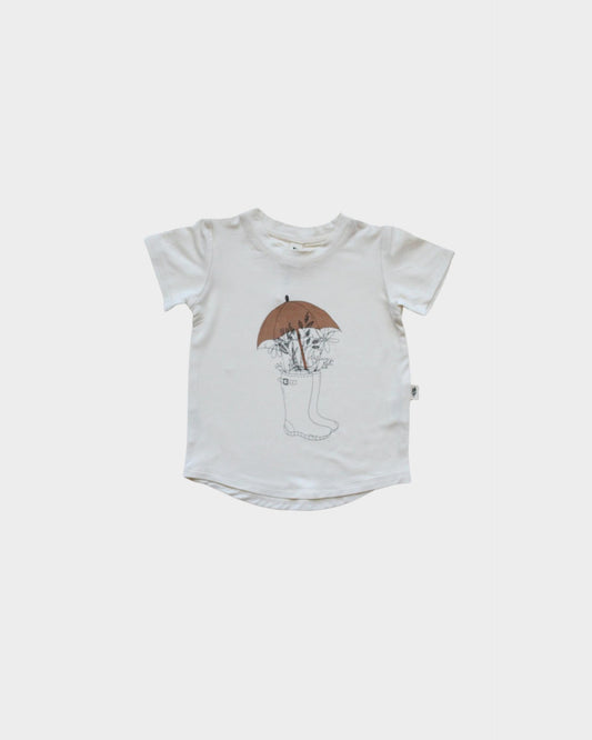 Babysprouts girs rainy day graphic tee