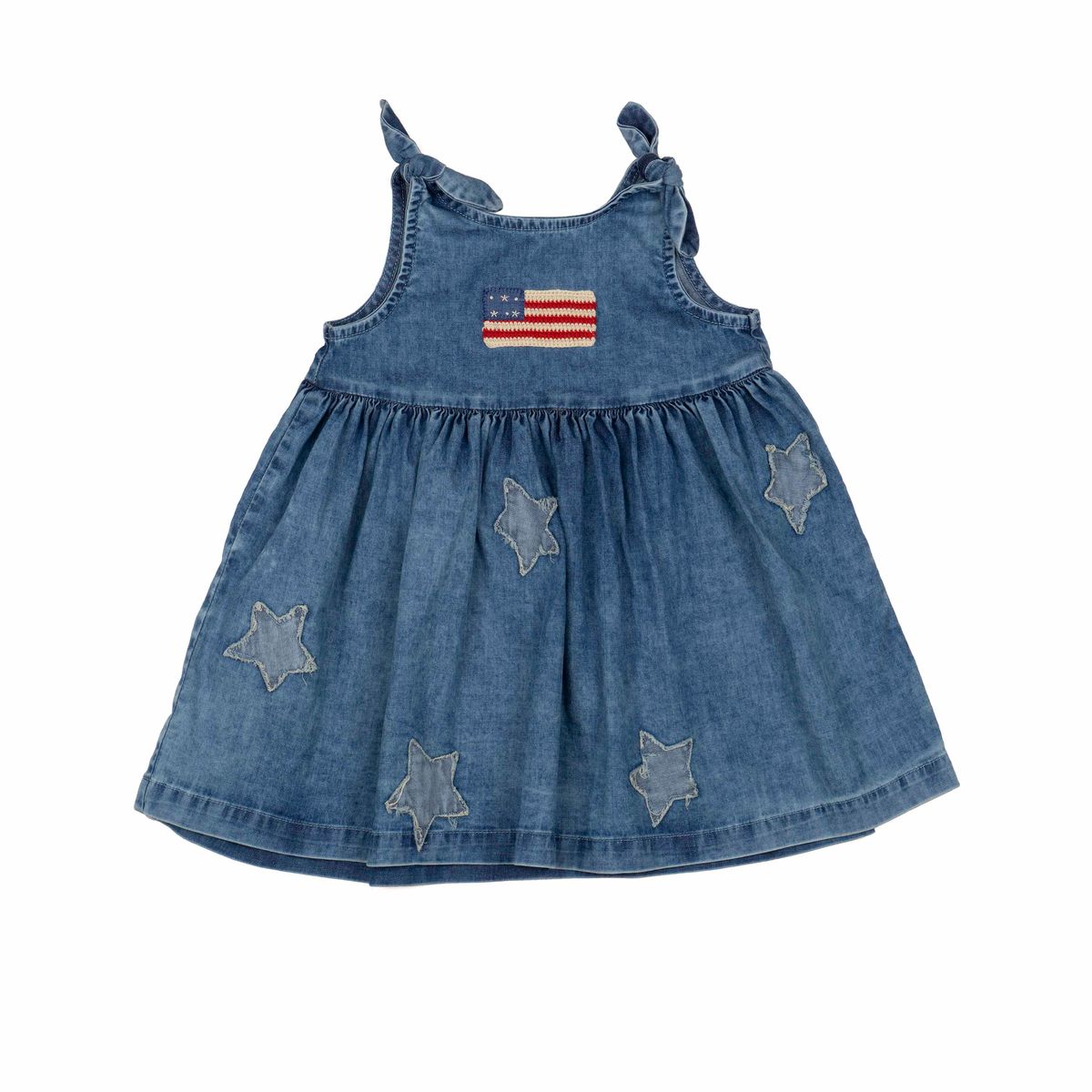 american flag denim dress Vintage 90s American Flag Denim Dress | Americana Summer Jumper | 90s Coastal Cowgirl Style | Blue Jean Mini