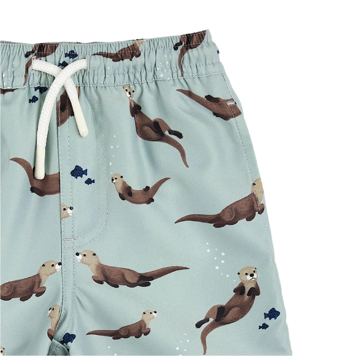 Petit Lem boys otter print swim trunks