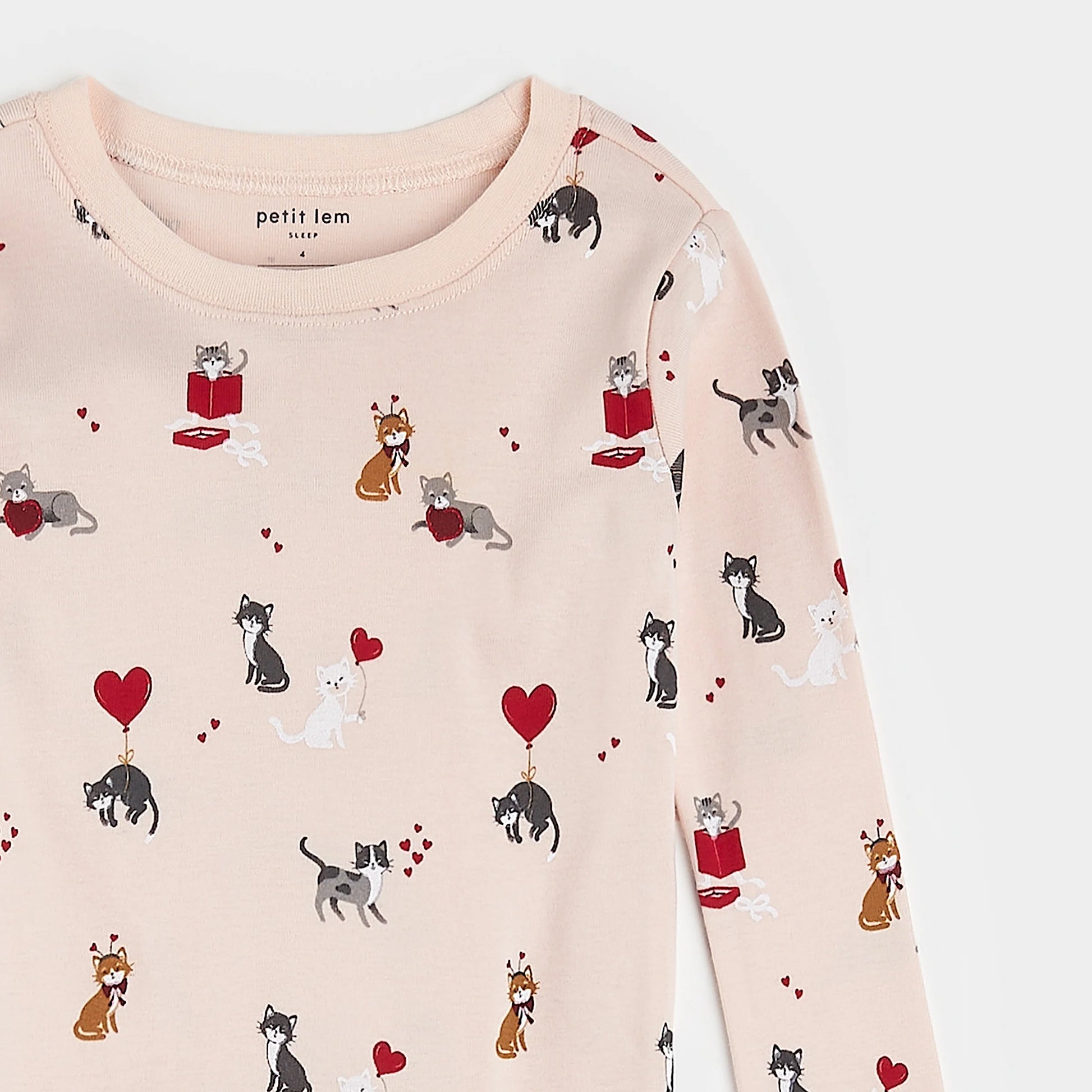 Petit Lem girls meowentine pajamas