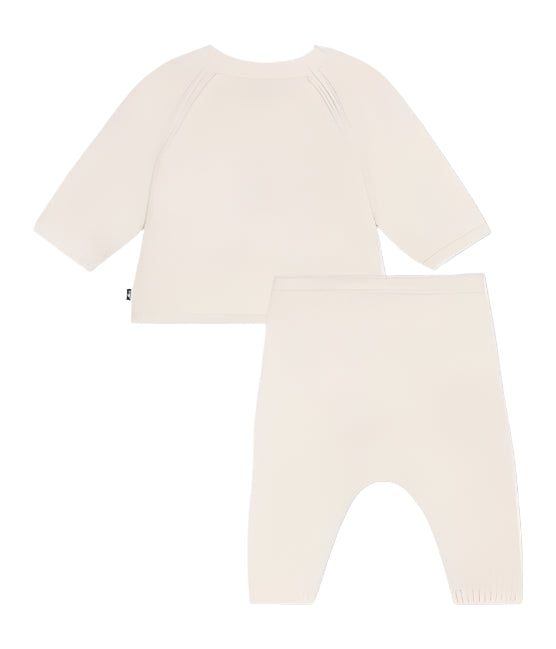 Petit Bateau infant anchor knit sweater set