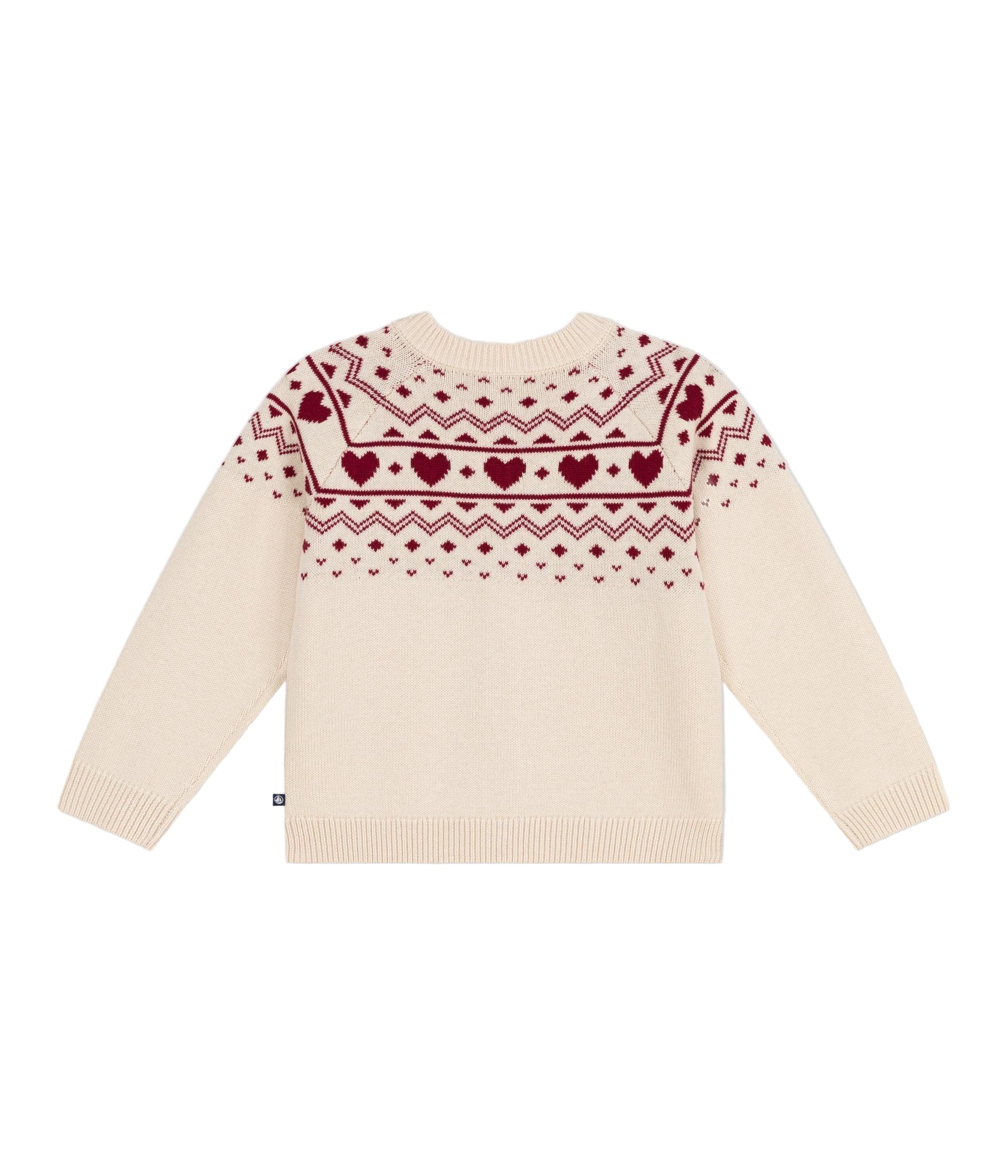 Petit Bateau girls jacquard cardigan