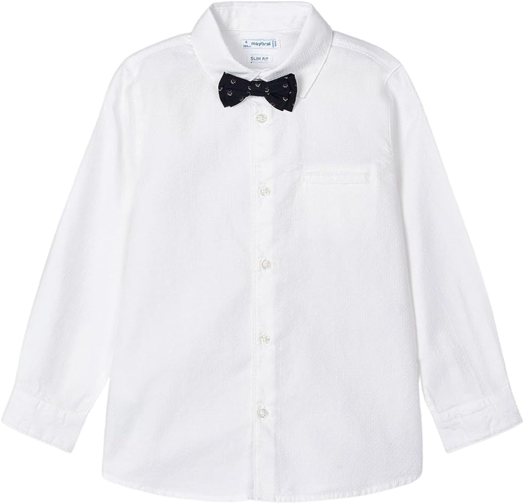 Mayoral boys dress shirt with bow tie