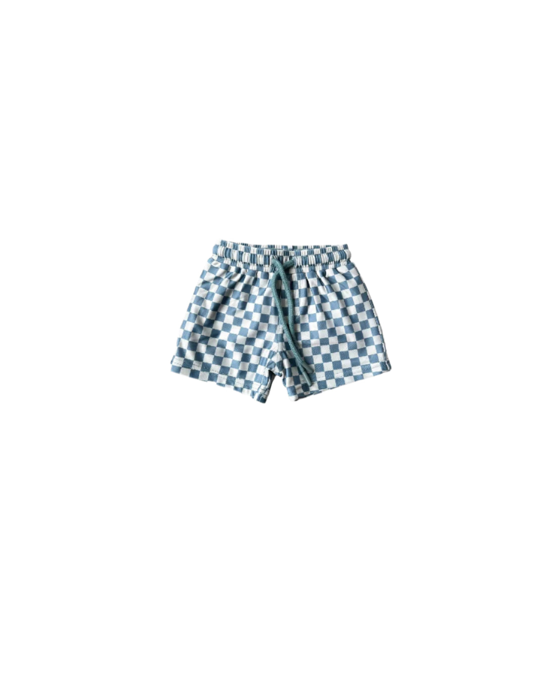 Baby Sprouts Blue Checkered Swim Trunks 8