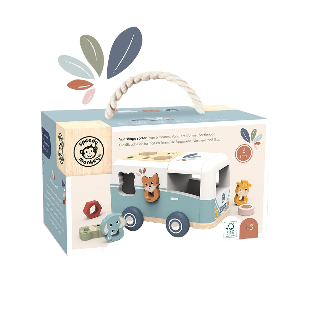 Speedy Monkey van shape sorter