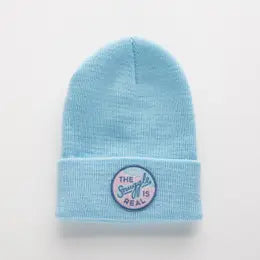 Seaslope embroidered patch beanie