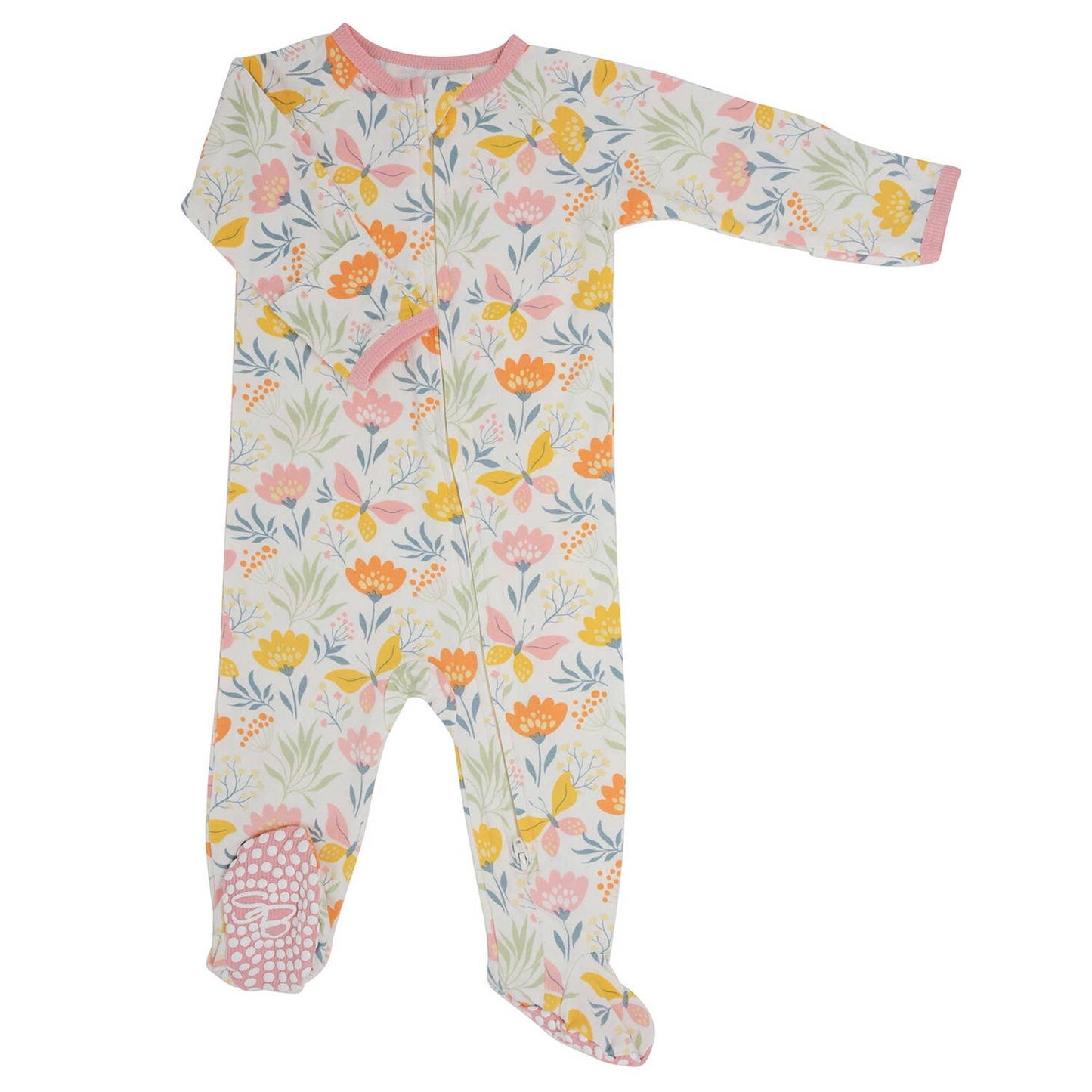 Sweet Bamboo infant zip footie