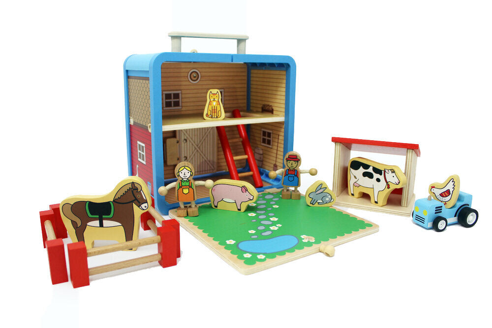 Jack Rabbit Creations barnyard suitcase series