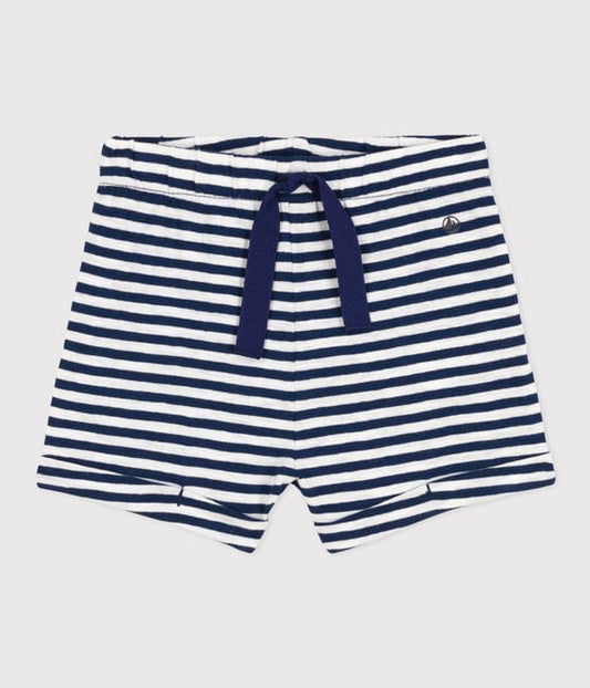 Petit Bateau infant stripe slub shorts
