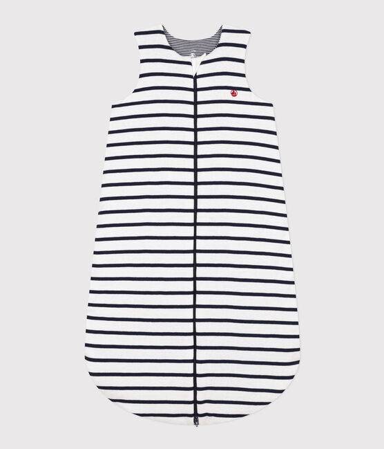Petit Bateau infant stripe front zip sleepsack