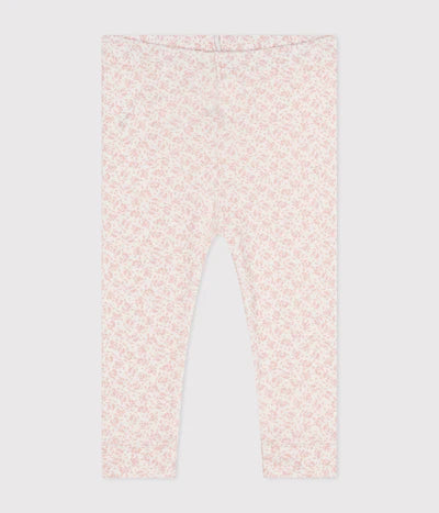 Petit Bateau infant girl floral leggings