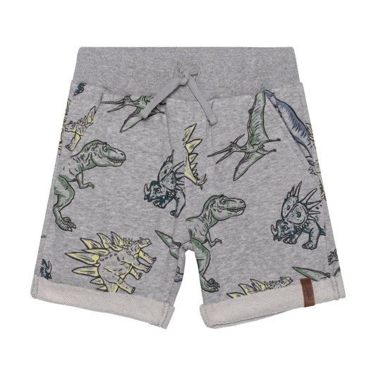 Deux Par Deux boys dinosaur print shorts