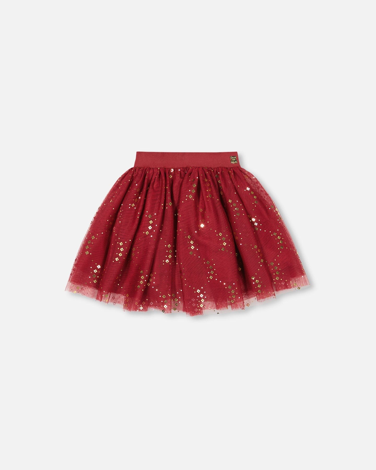 Deux Par Deux girls glittering tulle skirt