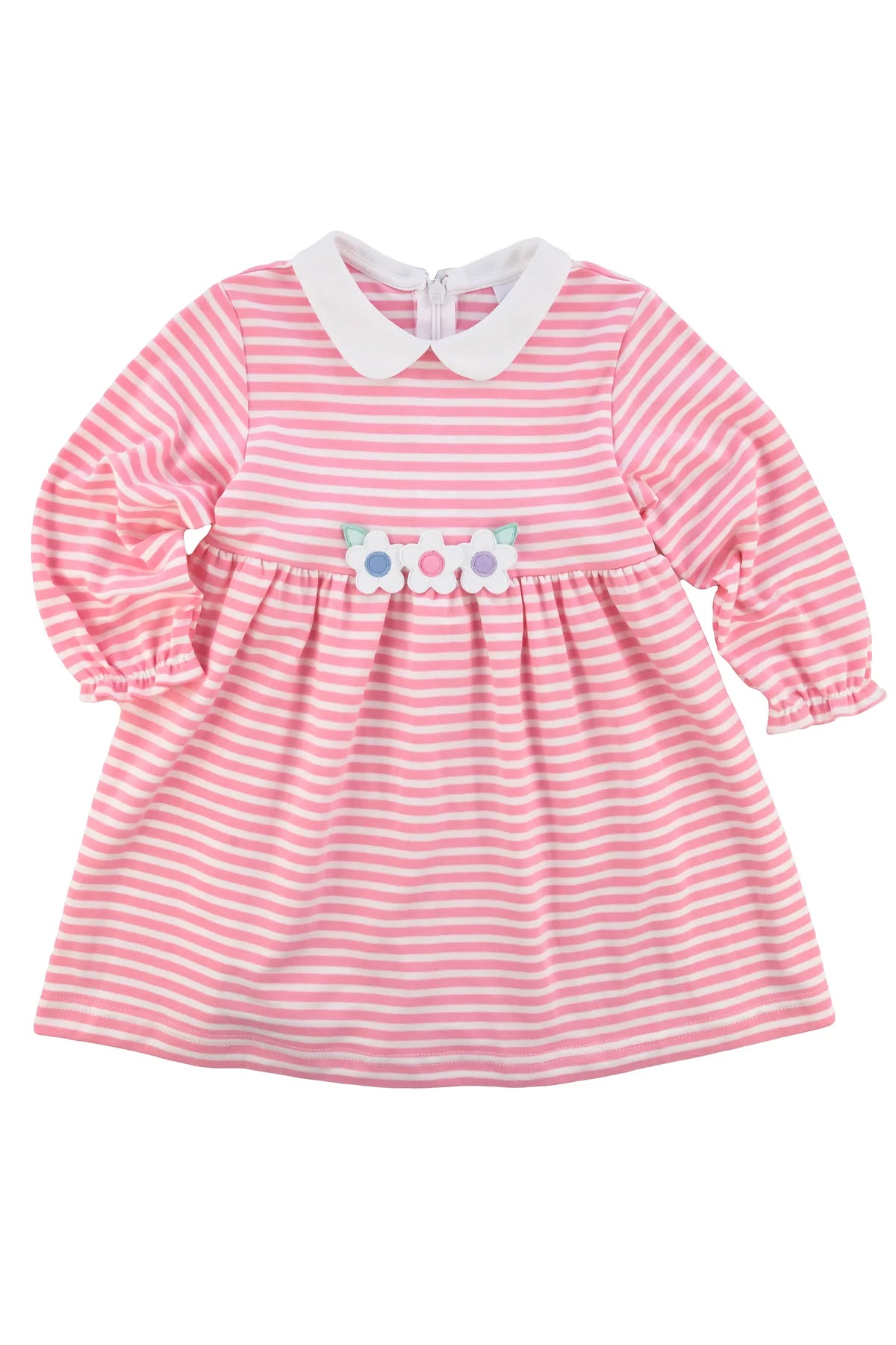 Florence Eiseman girls stripe dress with flowers The Original Childrens Shop Florence Eiseman girls stripe dress with flowers The Original Childrens Shop