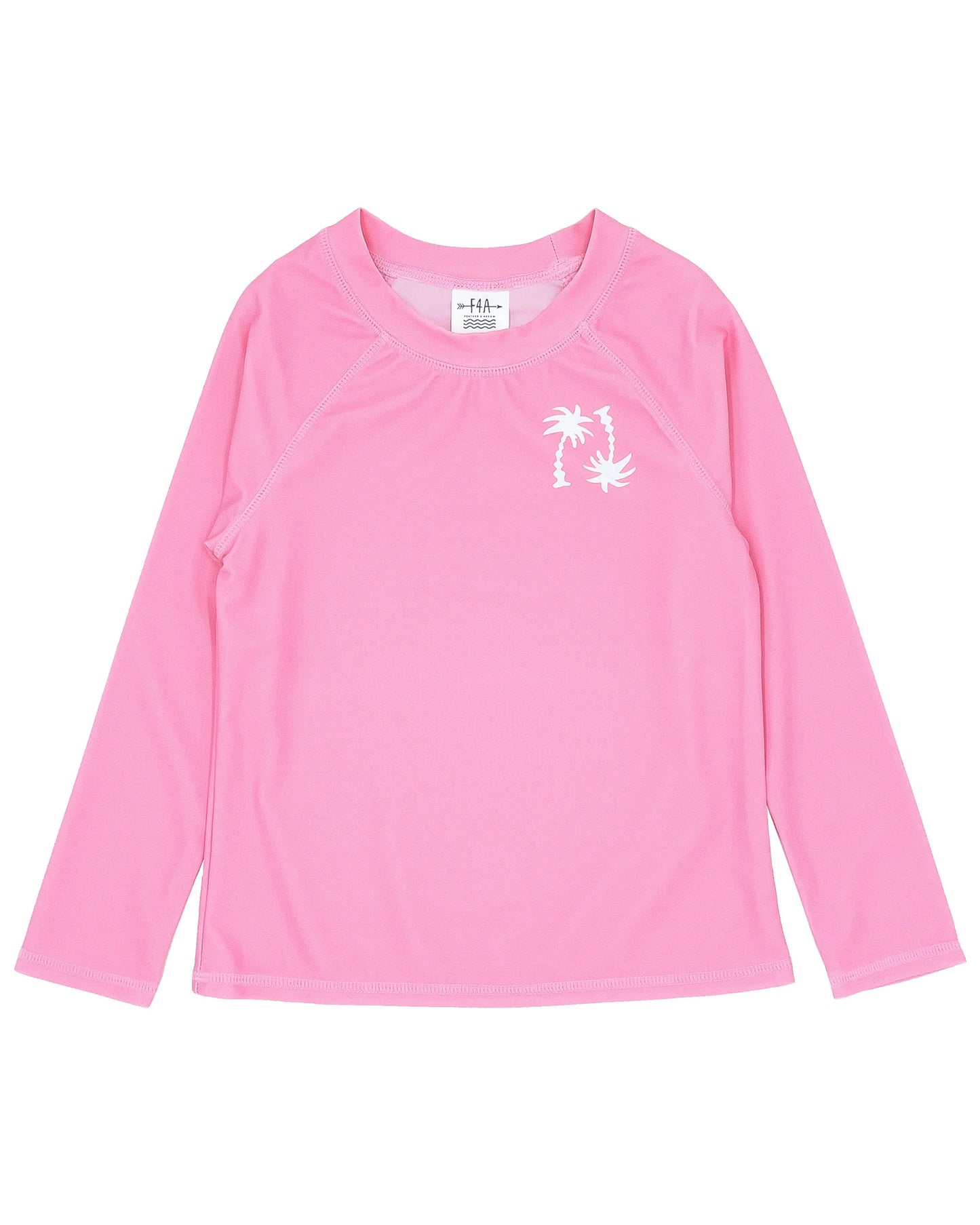 Feather 4 Arrow girls wavy palm long sleeve rashguard