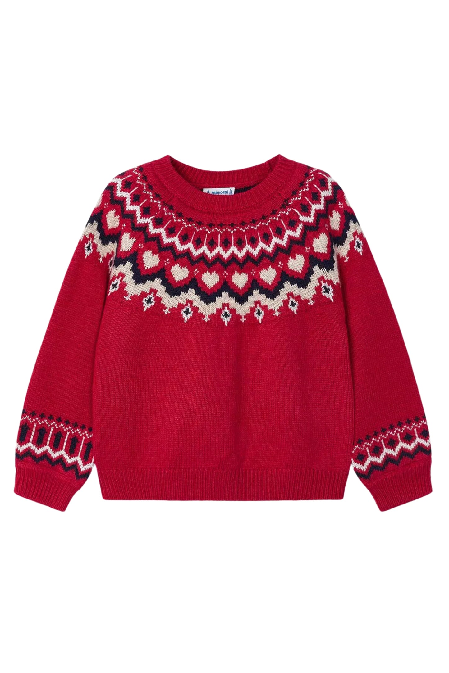Mayoral girls jacquard sweater