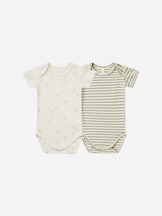 Quincy Mae infant short sleeve bodysuit 2-pack