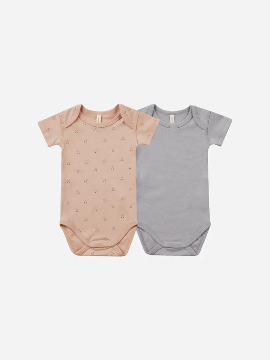 Quincy Mae infant short sleeve bodysuit 2-pack