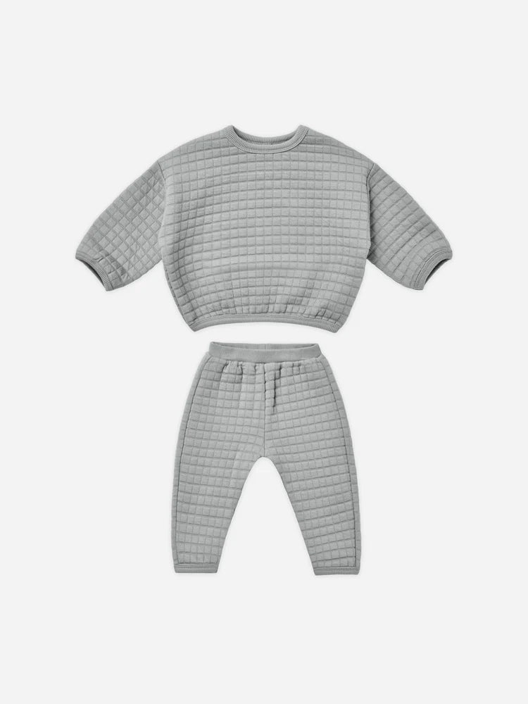 Quincy Mae infant & toddler quilted sweater + pant set