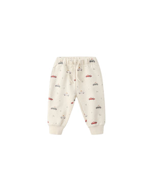 Quincy Mae infant & kids festive cars relaxed sweatpants