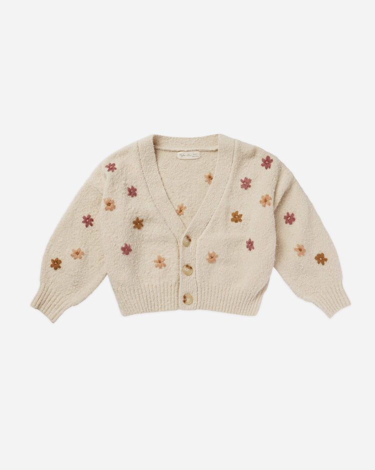 Rylee + Cru girls boxy crop cardigan