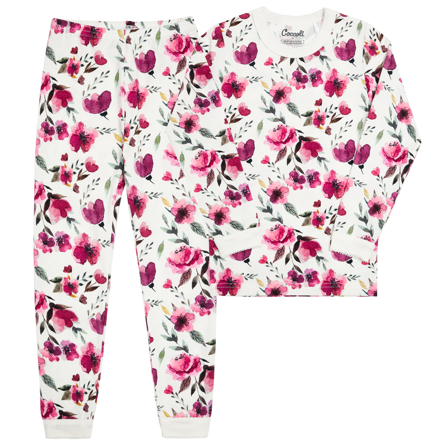 Coccoli girls print pajamas