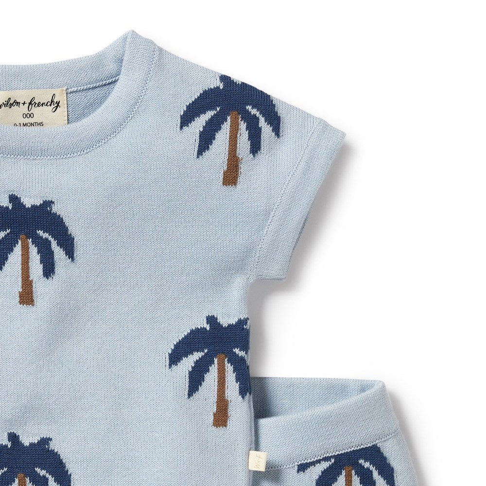 Wilson & Frenchy infant palm knit set