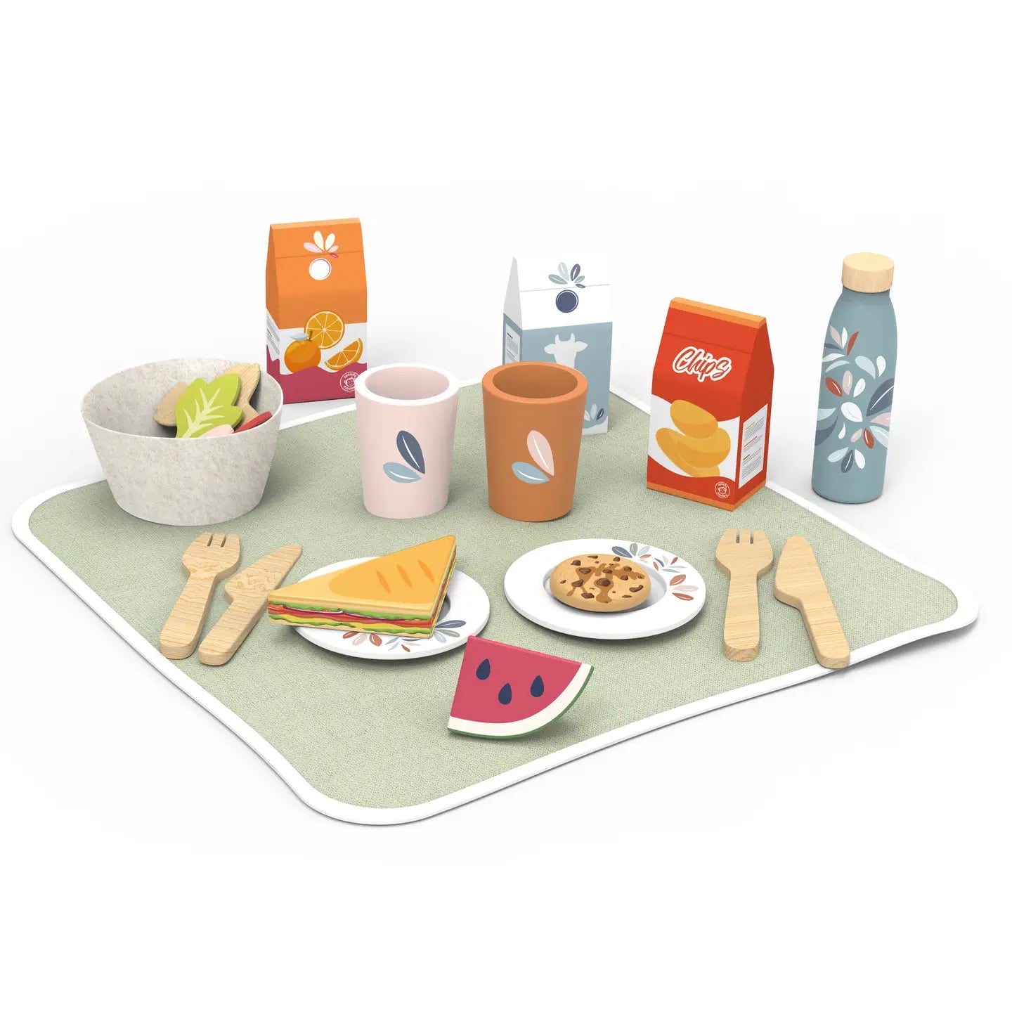 Speedy Monkey picnic basket play set