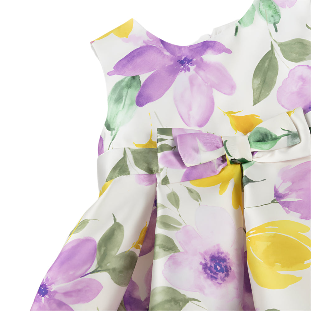 Abel & Lula infant girl stamp mikado dress