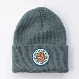 Seaslope embroidered patch beanie