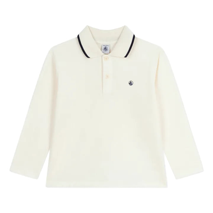 Petit Bateau boys long sleeve polo shirt