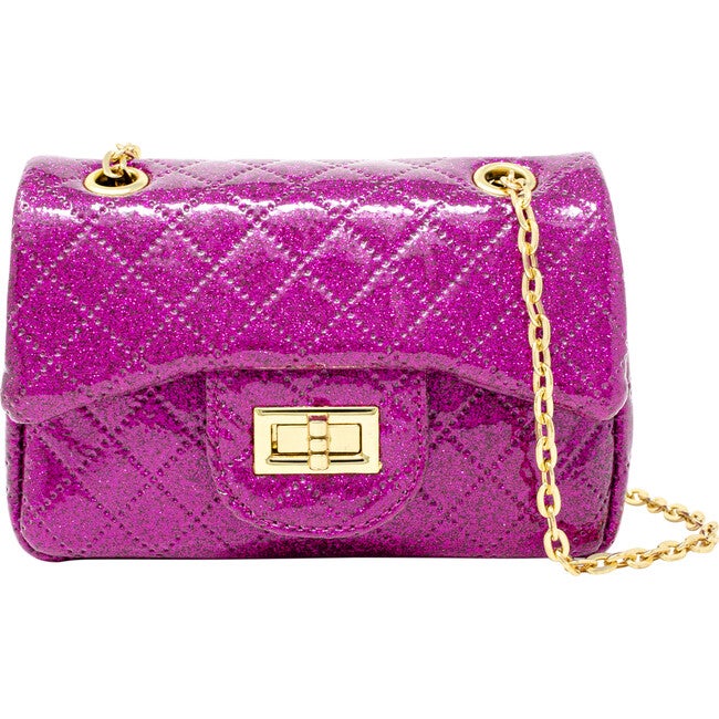 Tiny Treats quilted sparkle mini purse