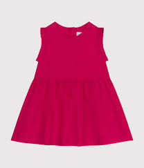 Petit Bateau infant girl sleeveless linen dress
