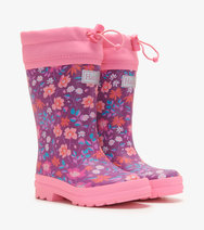 Hatley girls sherpa lined rain boots