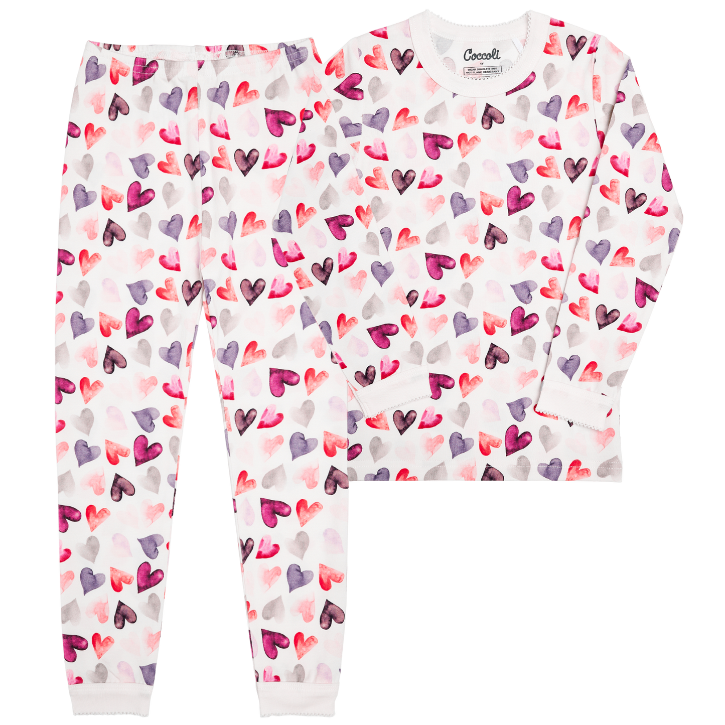 Coccoli girls print pajamas