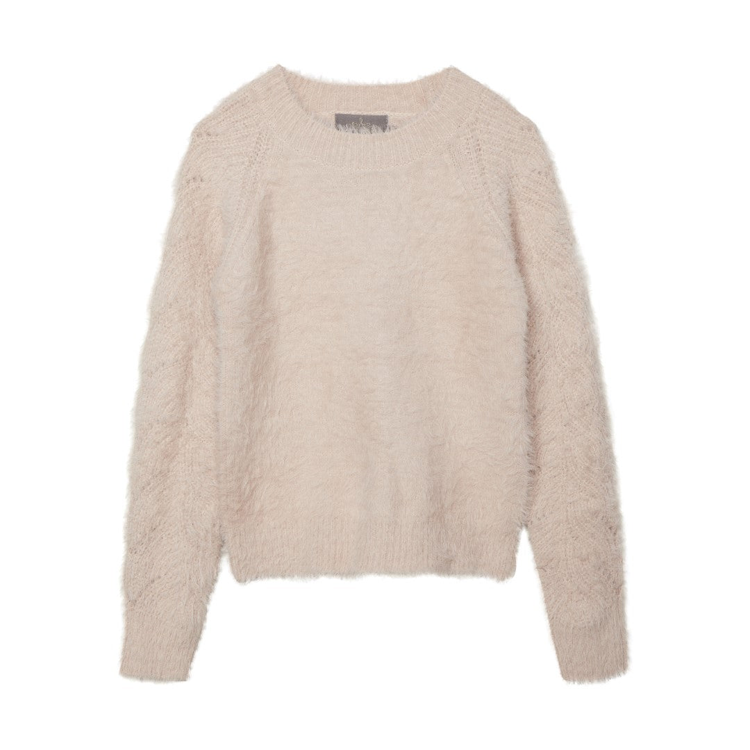 Creamie girls pullover knit sweater