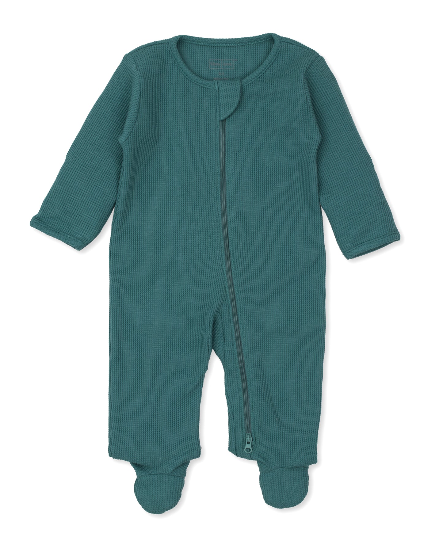 Kissy Kissy infant waffle zip footie