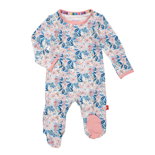 Magnetic Me infant girl once and floral footie