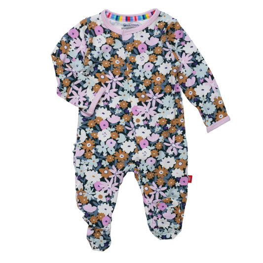 Magnetic Me infant girl finchley ruffle butt footie