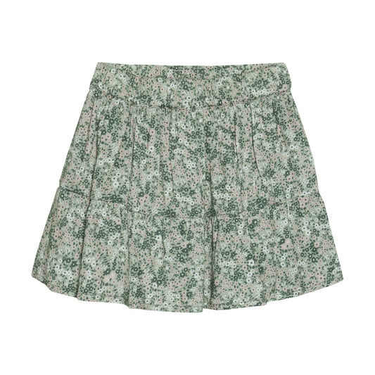 Creamie girls floral twill skirt