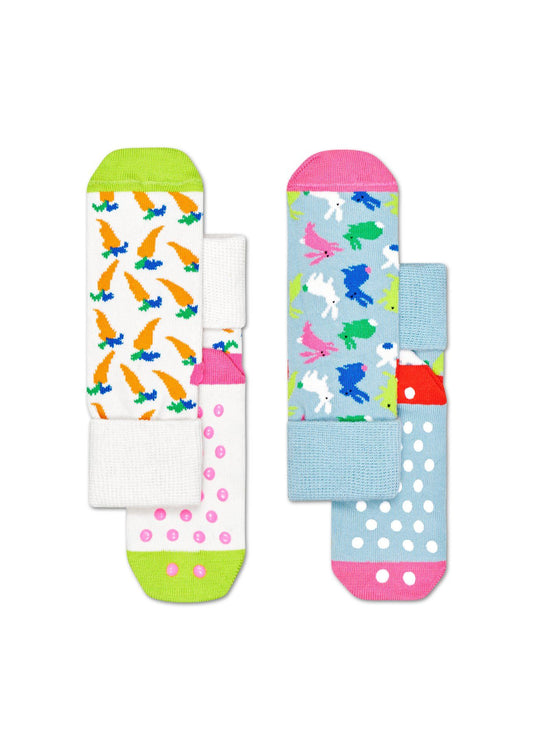 Happy Socks 2-pack bunny grip socks