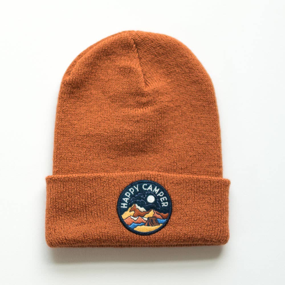 Seaslope embroidered patch beanie