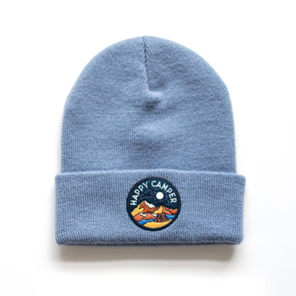 Seaslope embroidered patch beanie