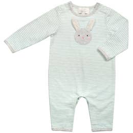 Albetta infant fuzzy animal stripe romper