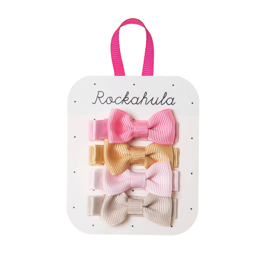 Rockahula 4-pack mini bow clips