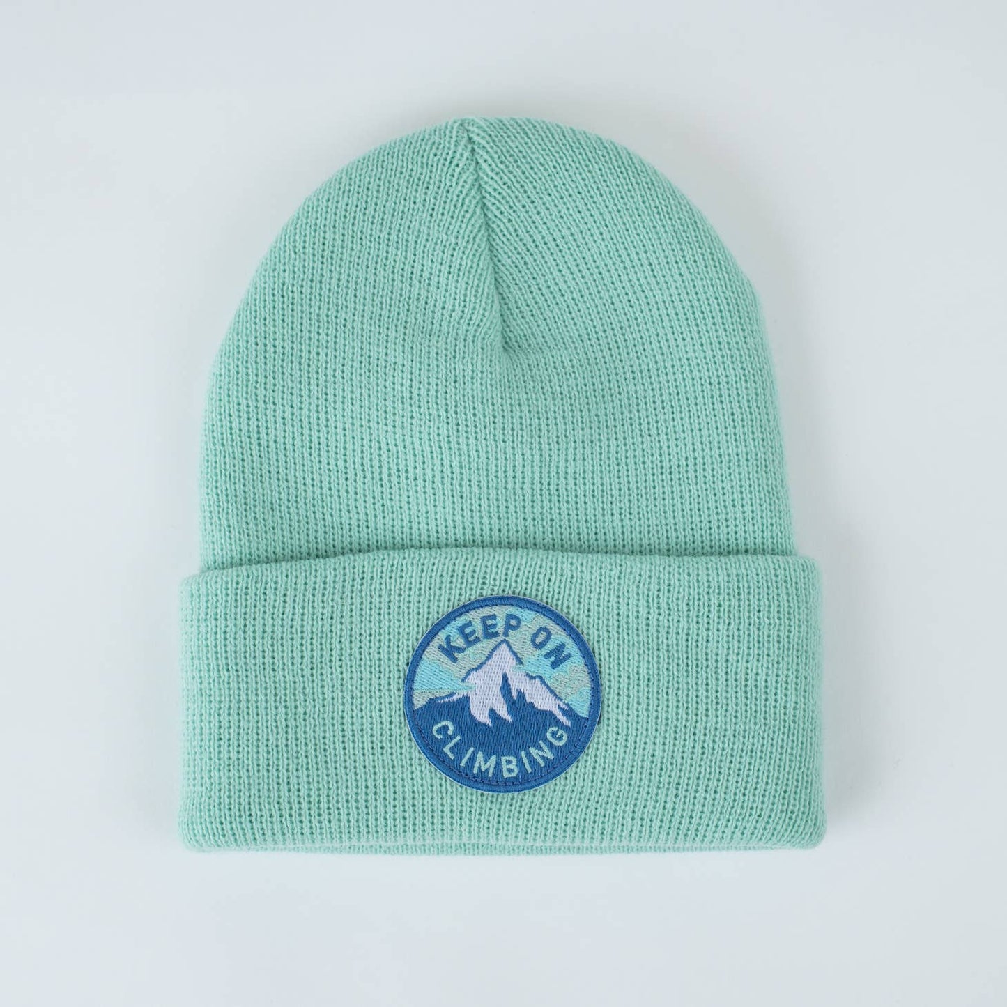 Seaslope embroidered patch beanie