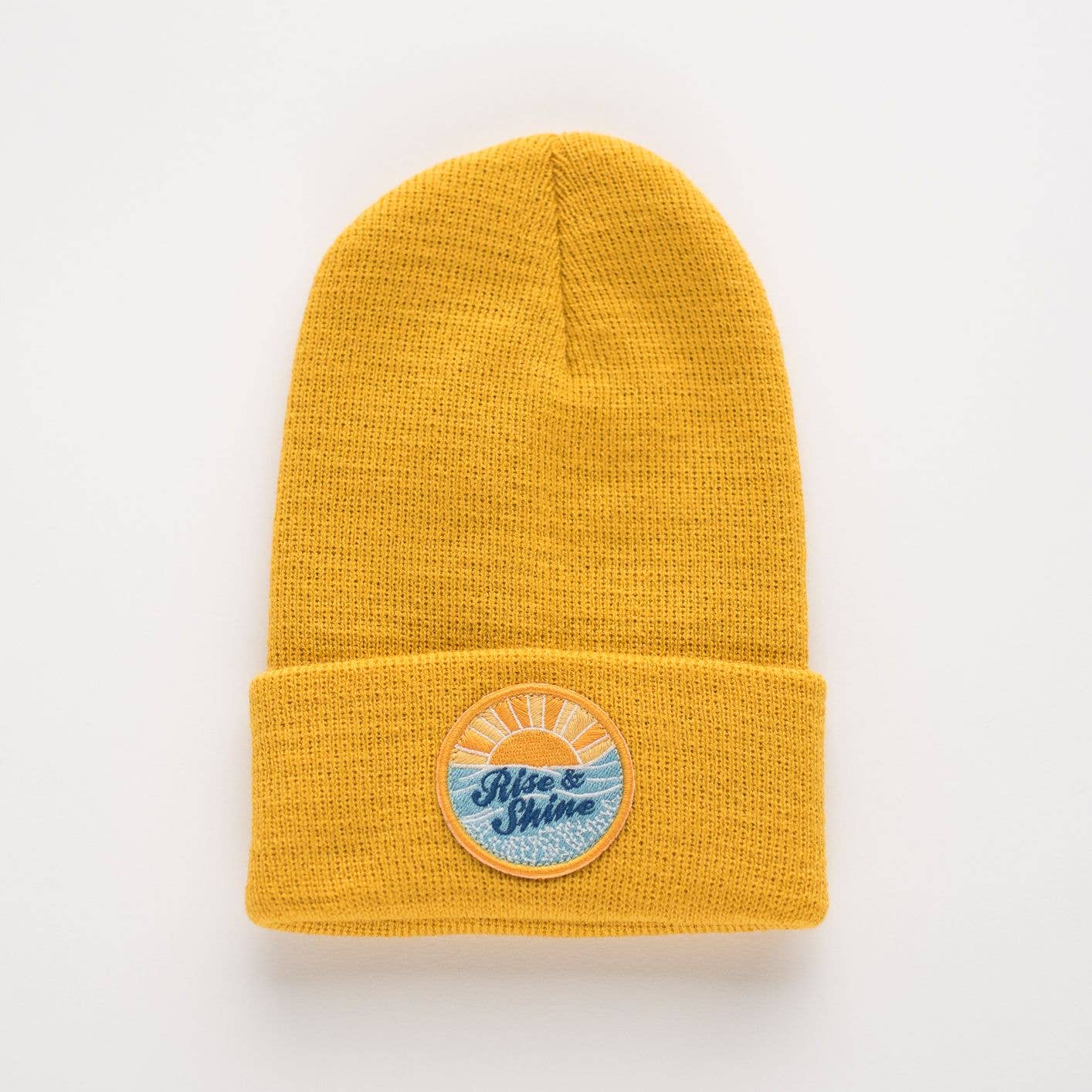 Seaslope embroidered patch beanie