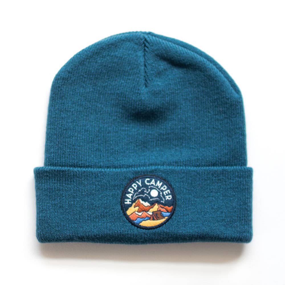 Seaslope embroidered patch beanie