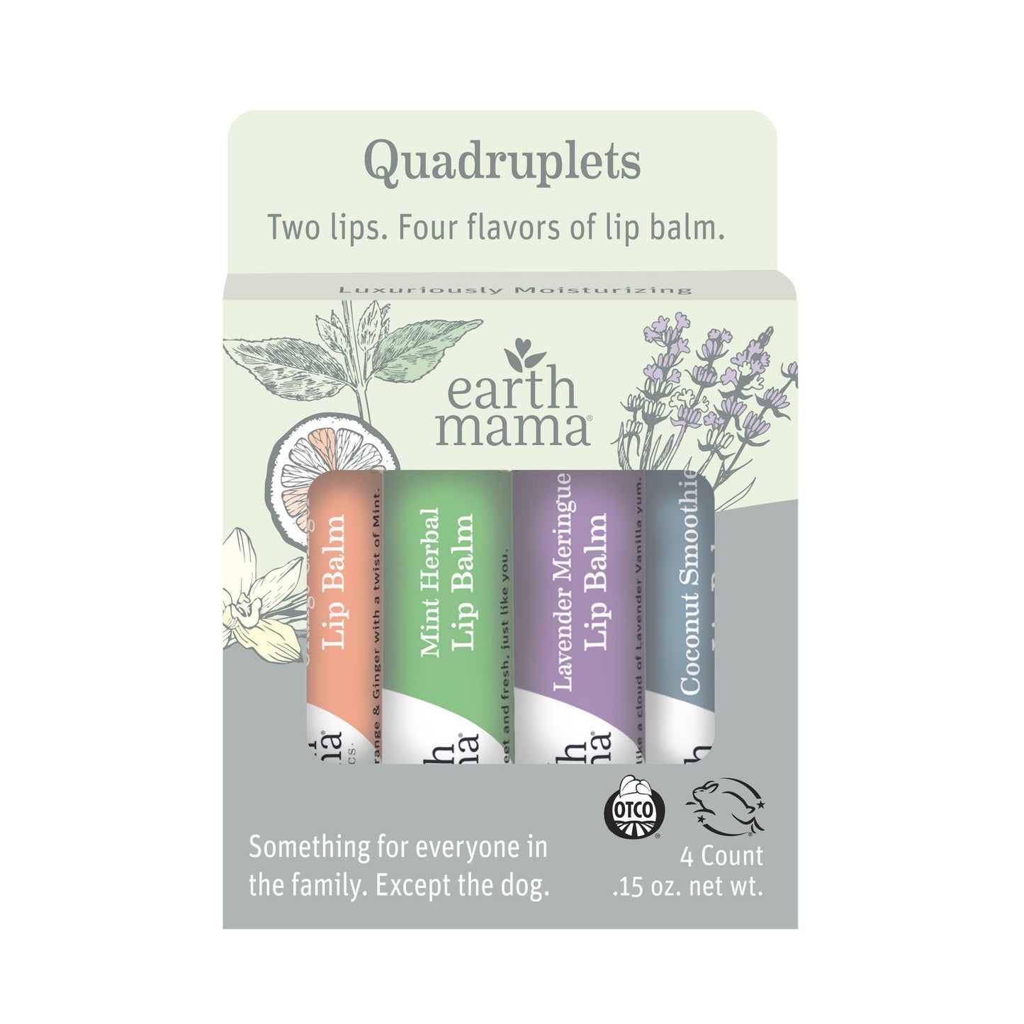 Earth Mama Organics lip balm set