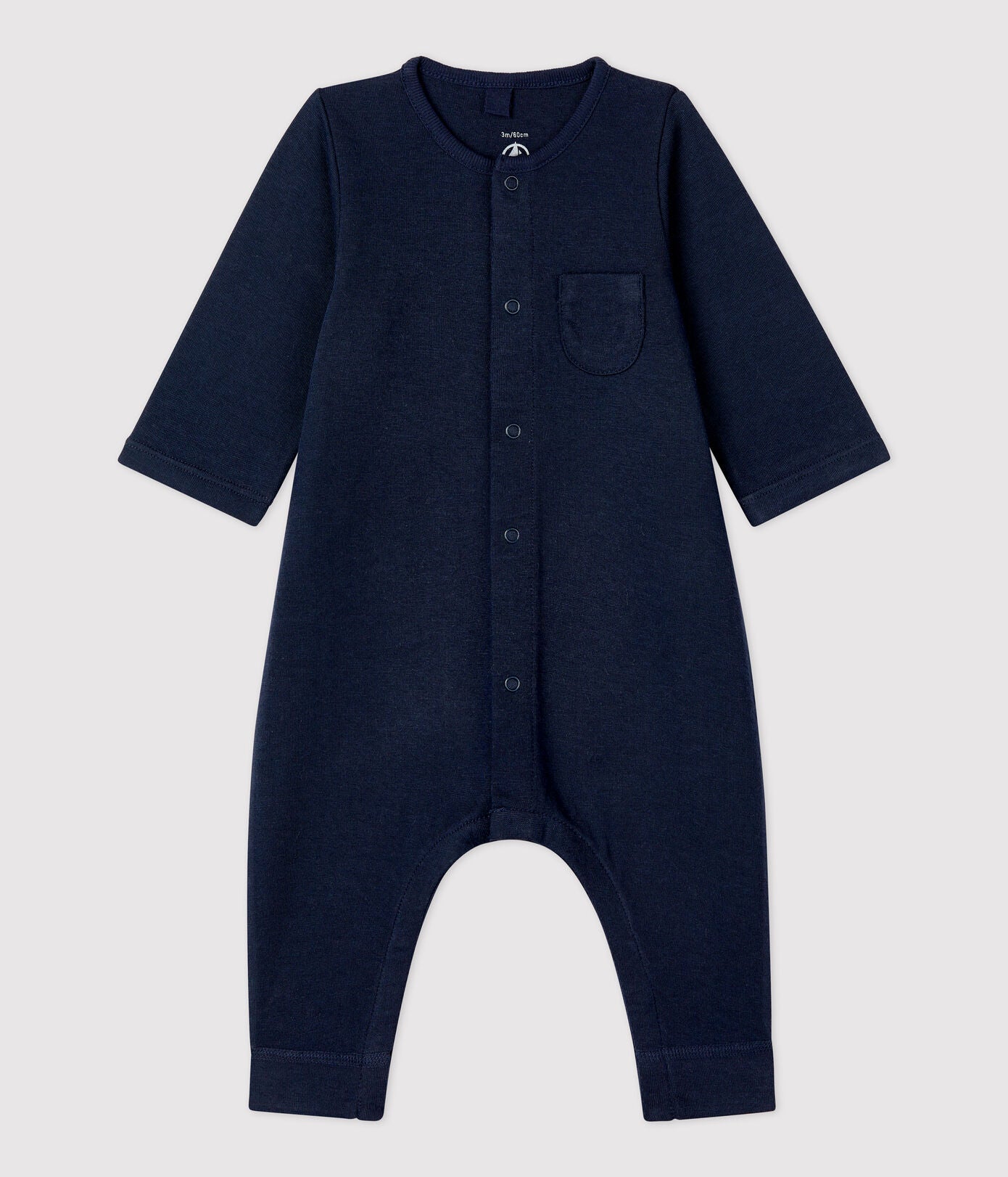 Petit Bateau infant snap front romper